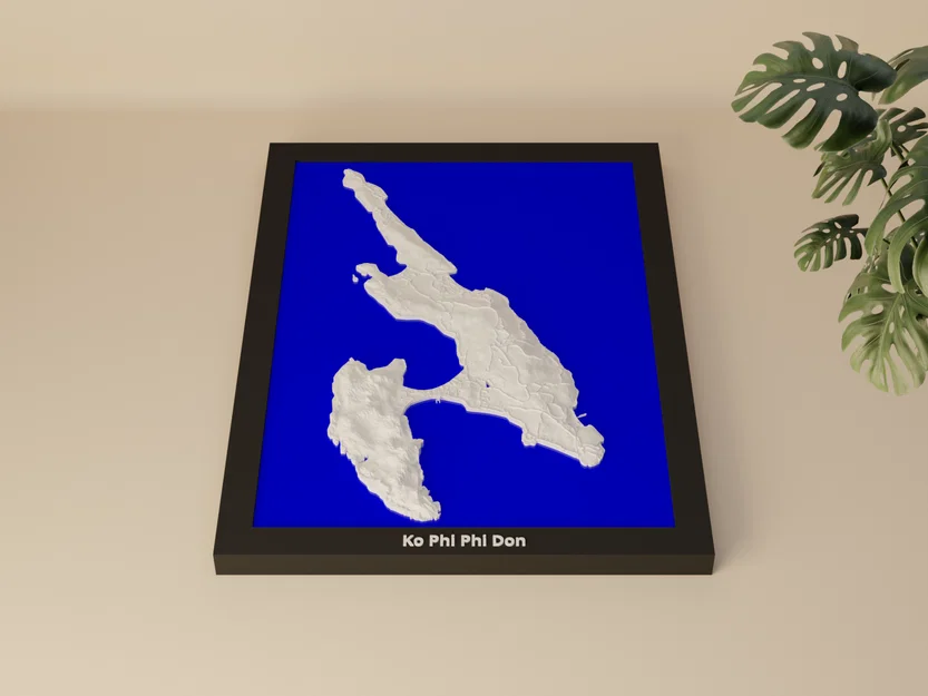 Mô hình địa hình thu nhỏ 3D Ko Phi Phi Don, Thái Lan - Image 1