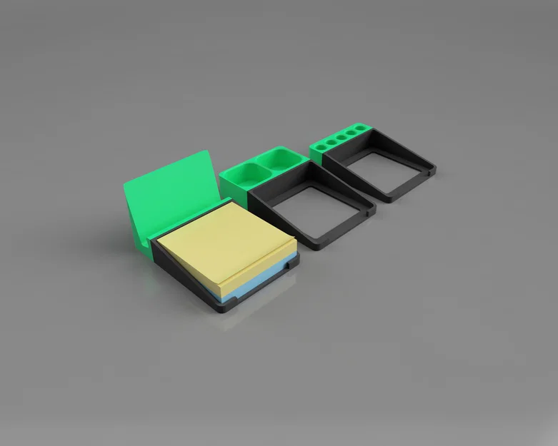 Bộ Module Tổ Chức Bàn Làm Việc (Có Chỗ Để Post-it) - Bản In 3D - Image 6