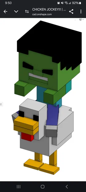 CHICKEN JOCKEY!!! - Mô hình Minecraft - Không cần AMS!!! - Image 2
