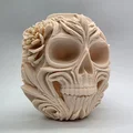 Bình Hoa Hình Đầu Lâu Họa Tiết Hoa Văn (Floral Skull Vase) - Thumbnail 2