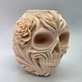 Bình Hoa Hình Đầu Lâu Họa Tiết Hoa Văn (Floral Skull Vase) - Thumbnail 4