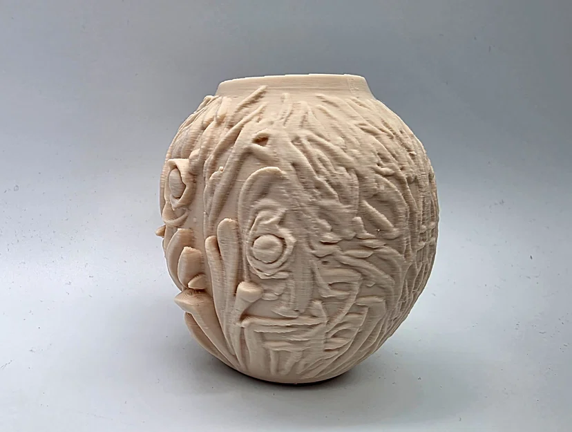 Bình Hoa Hình Đầu Lâu Họa Tiết Hoa Văn (Floral Skull Vase) - Image 5