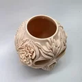 Bình Hoa Hình Đầu Lâu Họa Tiết Hoa Văn (Floral Skull Vase) - Thumbnail 6