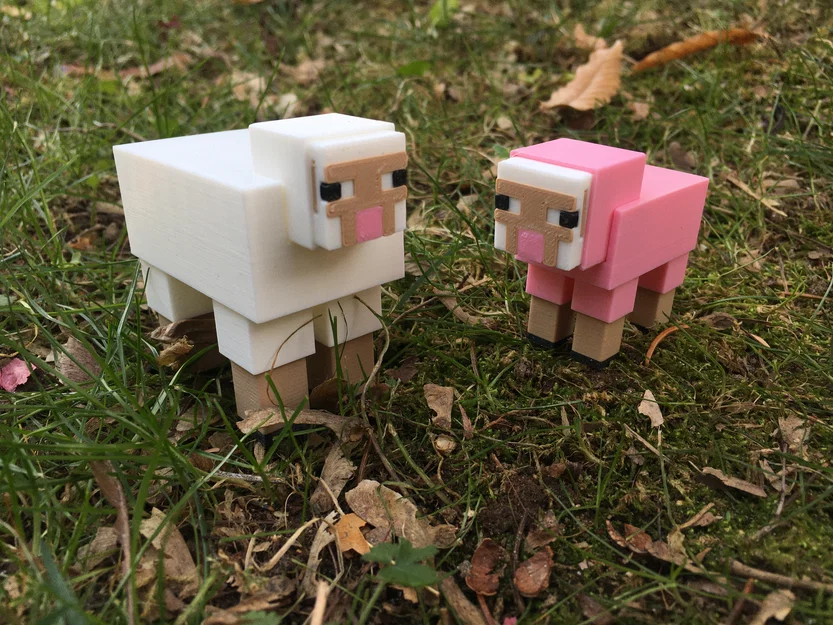 Mô hình Cừu Minecraft (Minecraft Sheep) - Image 1
