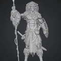 Mô hình 3D Chiến binh đội lốt gấu (Bear-Headed Warlord) tinh xảo - Thumbnail 1