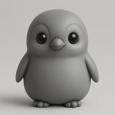 Mô hình chú chim cánh cụt (pinguin) 3D dễ thương để bàn