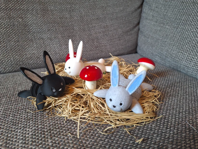 Tacco, chú thỏ mệt mỏi / Freddy thỏ linh hoạt / Alfred thỏ khớp nối - Image 1