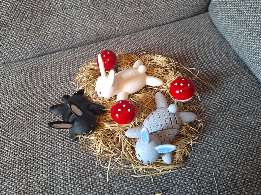 Tacco, chú thỏ mệt mỏi / Freddy thỏ linh hoạt / Alfred thỏ khớp nối - Image 2