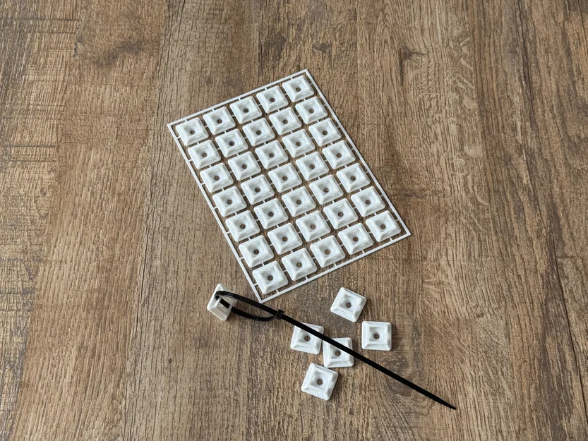 Bộ giá đỡ dây rút (Cable Zip Tie Mount kit card) - Image 1