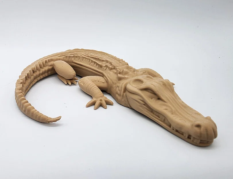 Mô hình cá sấu (Alligator) - Không cần Support - Image 2