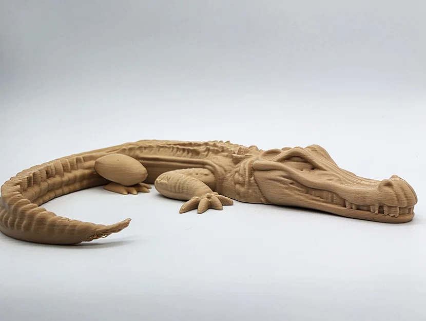 Mô hình cá sấu (Alligator) - Không cần Support - Image 3