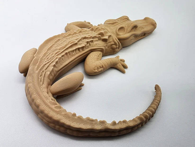 Mô hình cá sấu (Alligator) - Không cần Support - Image 4