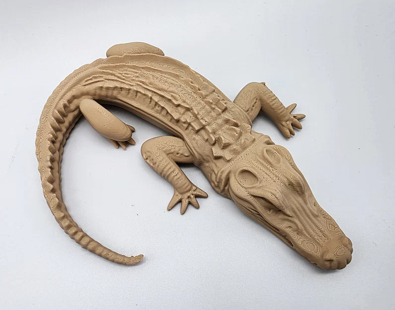 Mô hình cá sấu (Alligator) - Không cần Support - Image 5