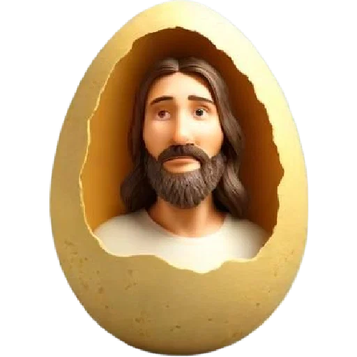 Mô hình quả trứng Phục sinh có tượng Chúa Jesus in 3D độc đáo - Image 2