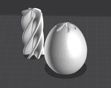 Trứng Phục sinh xoắn ốc (Easter egg spiral fidget) in 3D nhanh chóng - Image 1