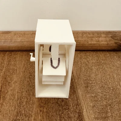 Mô hình bảng hiển thị số cơ học Split Flap Display in 3D