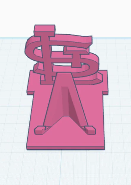Mô hình logo St. Louis Cardinals kết hợp giá đỡ thẻ bài 3D - Image 1