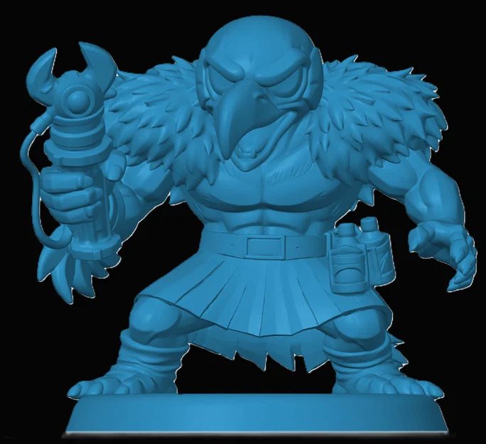 Mô hình Vultureman phiên bản Chibi từ Thundercats - File in 3D chất lượng - Image 1