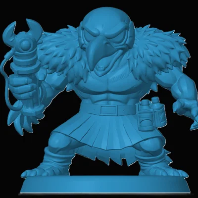 Mô hình Vultureman phiên bản Chibi từ Thundercats - File in 3D chất lượng