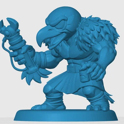 Mô hình Vultureman phiên bản Chibi từ Thundercats - File in 3D chất lượng