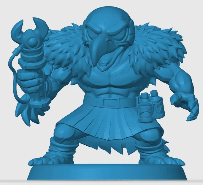 Mô hình Vultureman phiên bản Chibi từ Thundercats - File in 3D chất lượng - Image 3