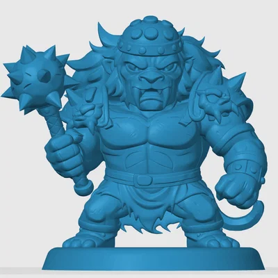 Mô hình nhân vật Grune phong cách Chibi in 3D cực chất