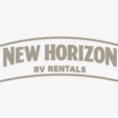 Mô hình 3D logo New Horizon RV Rentals ấn tượng