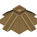 Mô hình 3D kim tự tháp Aztec dành cho in ấn - Thumbnail 1