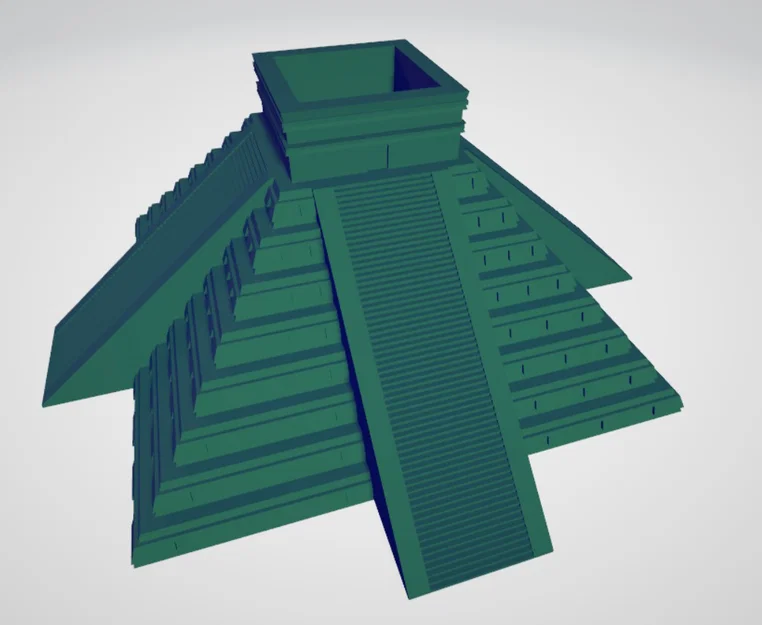 Mô hình 3D kim tự tháp Aztec dành cho in ấn - Image 4