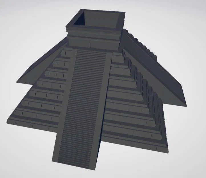 Mô hình 3D kim tự tháp Aztec dành cho in ấn - Image 5