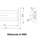 Ốc vít cố định mặt bàn (Desktop anchor screw) - Thumbnail 2