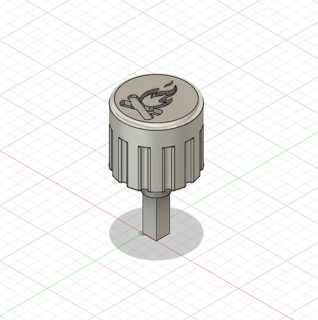 Núm vặn tủ RV họa tiết lửa trại độc đáo (RV Cabinet Knob) - Image 1