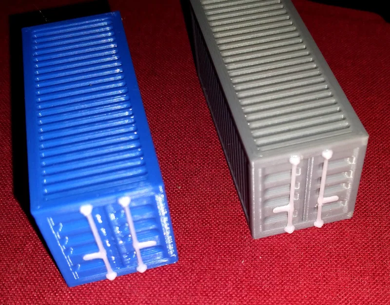 Mô hình tàu hỏa: Thùng Container 20ft cho tỷ lệ TT - Image 1