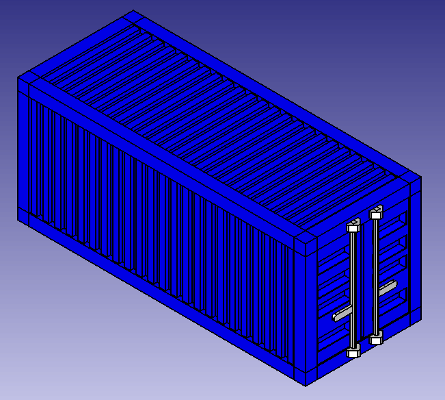 Mô hình tàu hỏa: Thùng Container 20ft cho tỷ lệ TT - Image 2