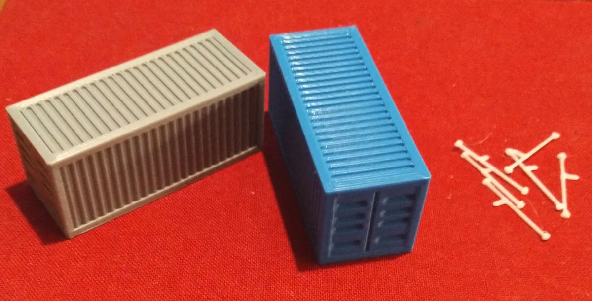 Mô hình tàu hỏa: Thùng Container 20ft cho tỷ lệ TT - Image 3