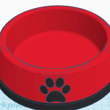 Mẫu in 3D tô đựng nước cho thú cưng xinh xắn và tiện dụng