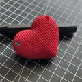 Móc khóa trái tim đôi có nam châm hít (Heart keychain) in 3D - Thumbnail 1