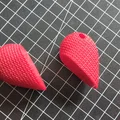 Móc khóa trái tim đôi có nam châm hít (Heart keychain) in 3D - Thumbnail 2