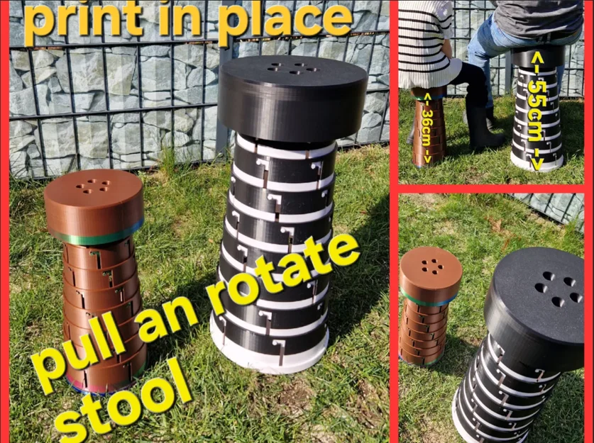 Ghế đôn thông minh có thể kéo và xoay - Image 1