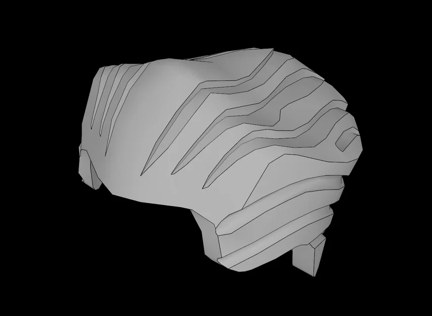 Mô hình tóc chải ngược (Backslick) tương thích với LEGO Minifigure - Image 1