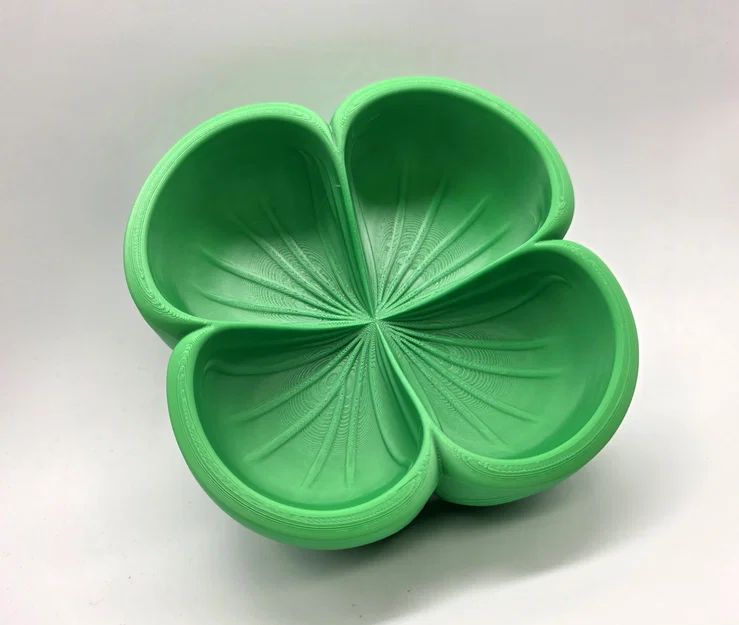 Khay 3D hình cỏ 4 lá may mắn - Thiết kế không cần hỗ trợ - Image 1