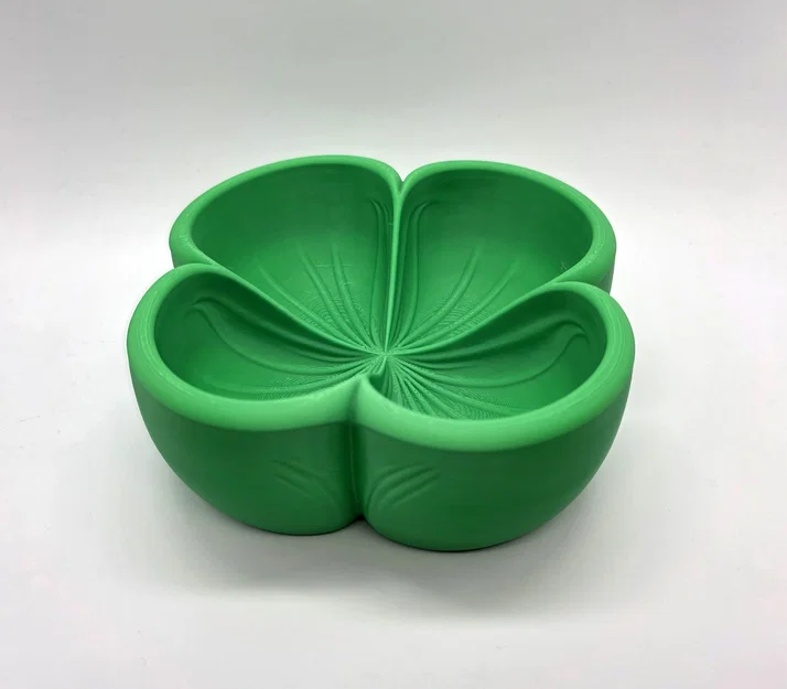 Khay 3D hình cỏ 4 lá may mắn - Thiết kế không cần hỗ trợ - Image 3