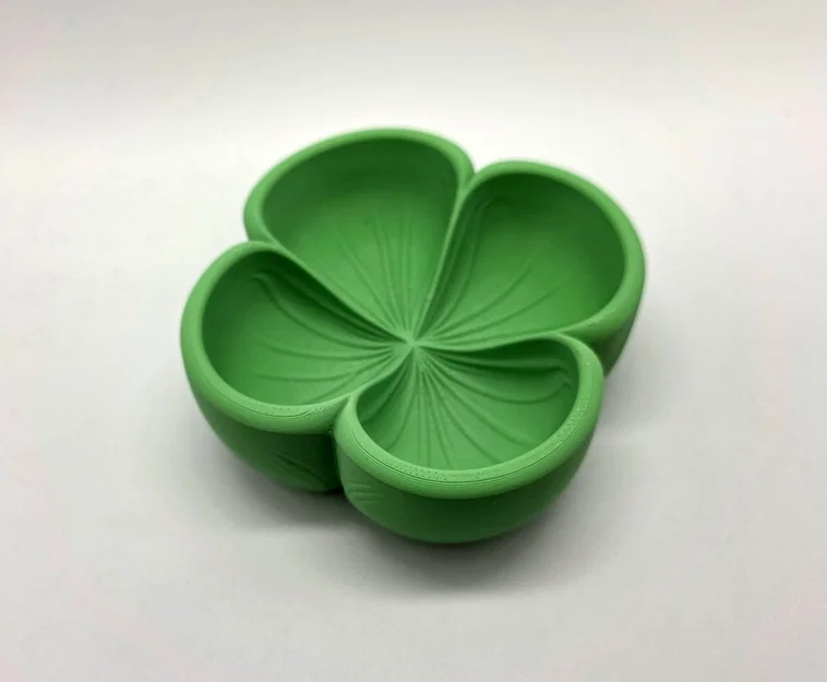 Khay 3D hình cỏ 4 lá may mắn - Thiết kế không cần hỗ trợ - Image 4