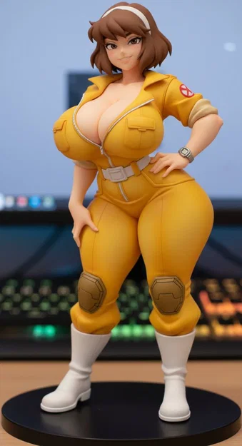 Mô hình 3D April O'Neil - Nhân vật nữ phong cách độc đáo - Image 2