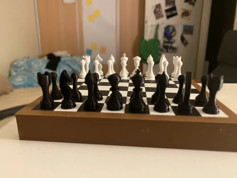 Bộ cờ vua du lịch/cỡ nhỏ tích hợp nam châm - Image 5