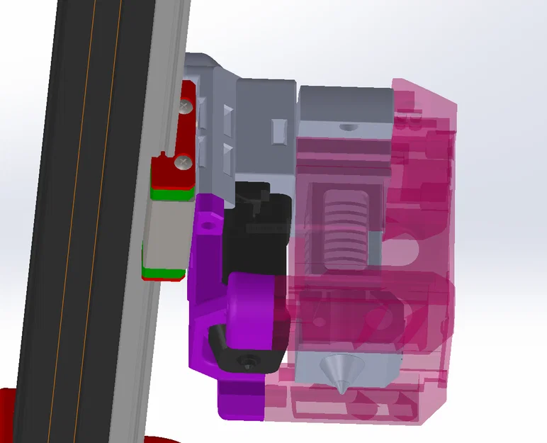 Ngàm đèn Dragon Burner v8 MGN12H tích hợp Cr-Touch - Image 2