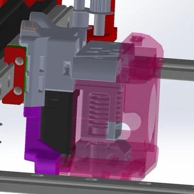 Ngàm đèn Dragon Burner v8 MGN12H tích hợp Cr-Touch