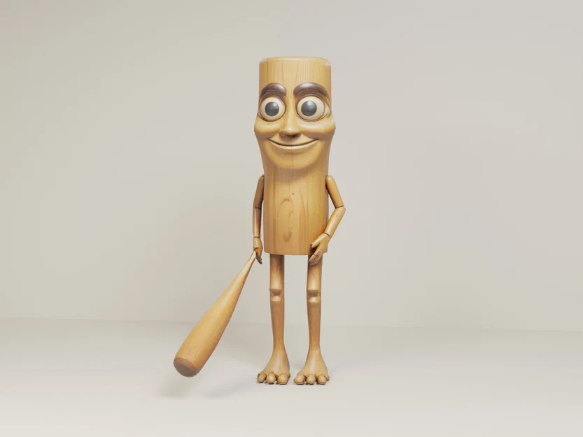 Mô hình 3D nhân vật Tung Tung Sahur độc đáo cho máy in MMU - Image 1