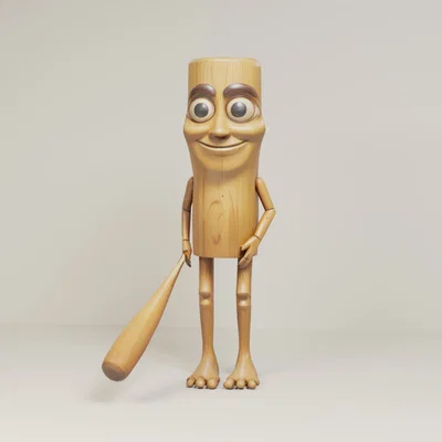 Mô hình 3D nhân vật Tung Tung Sahur độc đáo cho máy in MMU