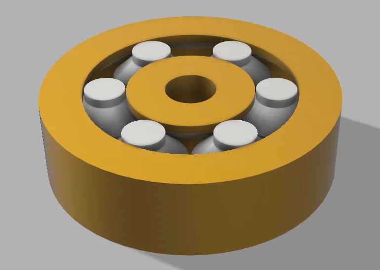 Ổ bi (bearing) in 3D chuyển động linh hoạt (Print in place) - Image 1